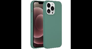 Accezz Liquid Silicone voor Apple iPhone 13 Pro Max Telefoonhoesje Groen