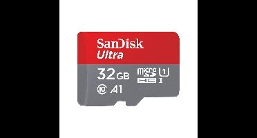 SanDisk MicroSDHC Ultra 32GB 120MB/s C10-UHSI-A1 Photo Micro SD-kaart Grijs