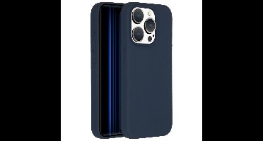 Accezz Liquid Silicone Backcover iPhone 15 Pro Telefoonhoesje Blauw