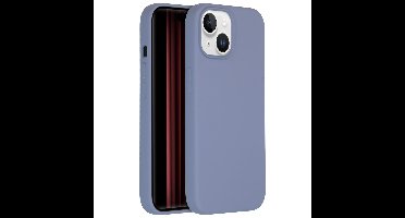 Accezz Liquid Silicone Backcover iPhone 15 Telefoonhoesje Grijs