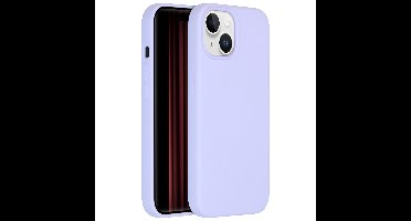 Accezz Liquid Silicone Backcover iPhone 15 Telefoonhoesje Paars