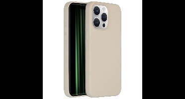 Accezz Liquid Silicone Backcover iPhone 15 Pro Max Telefoonhoesje Grijs
