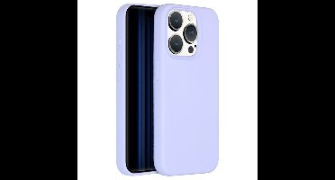 Accezz Liquid Silicone Backcover met MagSafe iPhone 15 Pro Telefoonhoesje Paars