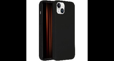 Accezz Liquid Silicone Backcover met MagSafe iPhone 15 Plus Telefoonhoesje Zwart