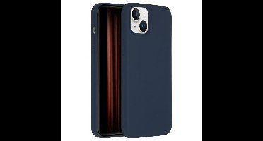 Accezz Liquid Silicone Backcover met MagSafe iPhone 15 Plus Telefoonhoesje Blauw