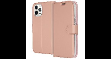 Accezz Wallet Case voor Apple iPhone 12 Pro Max Telefoonhoesje Roze