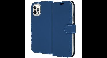 Accezz Wallet Case voor Apple iPhone 12 Pro Max Telefoonhoesje Blauw