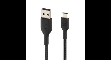 Belkin Braided C-A 0.15M Oplader Zwart