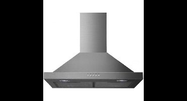 Exquisit KH62-3INOX Schouwkap Grijs