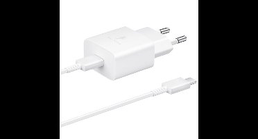 Samsung 15W Power Adapter incl. USB-C naar USB-C kabel (1m) Oplader Wit