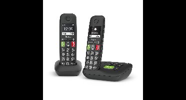 Gigaset E290A duo Huistelefoon Zwart