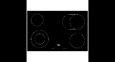 Beko HIC84401 Keramische kookplaat Zwart