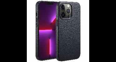 Accezz MagSafe Leather Backcover iPhone 13 Pro Telefoonhoesje Zwart