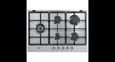 Whirlpool TGML 761 IX NL Gas kookplaat Grijs