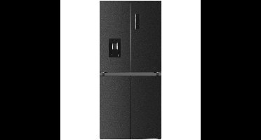 Frilec BONNMD460-WS-150-041CDI Amerikaanse koelkast Zwart