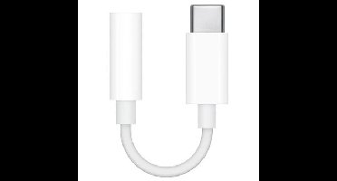 Apple USB-C naar 3,5 mm Jack Adapter Telefonie accessoire Wit