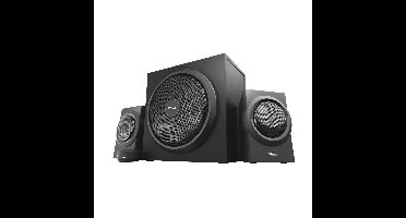 Trust Yuri 2.1-luidsprekerset met subwoofer PC speaker Zwart