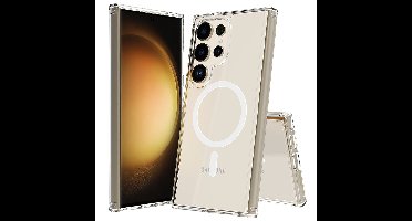 Just in Case Soft TPU Case MagSafe voor Samsung S24 Ultra Telefoonhoesje Transparant