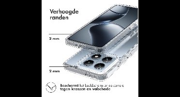 Accezz Xtreme Impact Backcover voor Xiaomi 14T Telefoonhoesje Transparant
