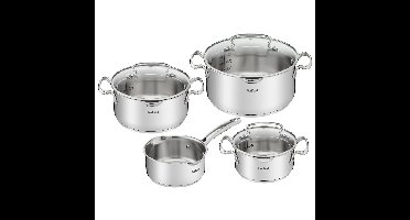 Tefal G719S7 Duetto 4-delige kookset Pan Grijs