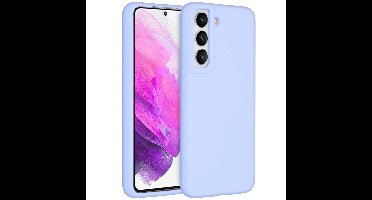 Accezz Liquid Silicone Backcover Samsung Galaxy S22 Telefoonhoesje Paars