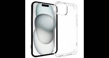 Accezz Clear Backcover iPhone 15 Telefoonhoesje Transparant