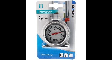 Scanpart koelkast & diepvries thermometer roestvrij staal Koelkast accessoire Grijs