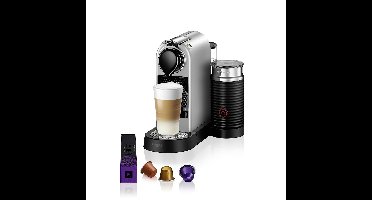 Krups Nespresso Citiz XN761B + Aeroccino Nespresso Zilver