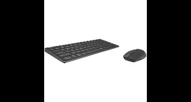 Rapoo 9600M Draadloze multimode Blade Combo Set, QWERTY US Toetsenbord Grijs