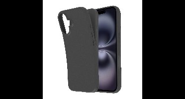 Just in Case Zero Soft TPU Case voor Apple iPhone 16 Plus Telefoonhoesje Zwart