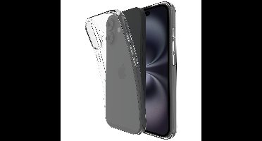 Just in Case Zero Soft TPU Case voor Apple iPhone 16 Plus Telefoonhoesje Transparant