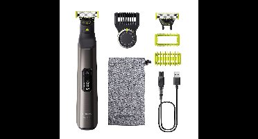 Philips QP6552/15 OneBlade Pro 360 Baardtrimmer Grijs