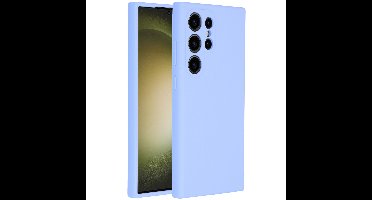 Accezz Liquid Silicone Backcover Samsung Galaxy S24 Ultra Telefoonhoesje Paars