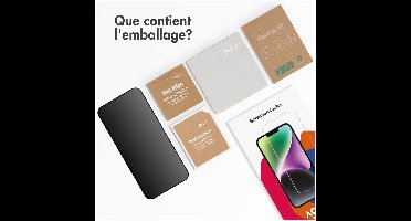 Accezz Gehard Glas Privacy Screenprotector Samsung Galaxy A54 (5G) / S23 FE Smartphone screenprotector Transparant