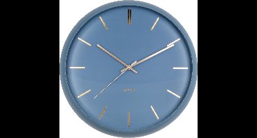 Karlsson Globe Wandklok - Blauw