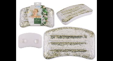 Badkuip Kussen Met Glitter, Zilver