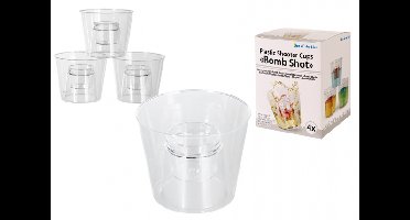 Bomb Shot Plastic Shot Glaasjes (Set Van 4)