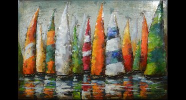 3D Metaal Schilderij - Regatta