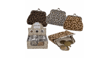 Pluche Leopard Stijl Portemonnee