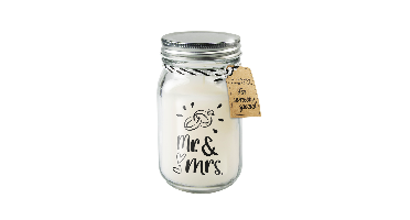 Black&White Geurkaars - Mr.&Mrs.