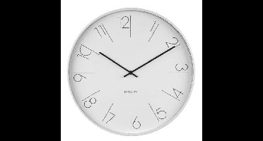 Karlsson Elegant Numbers wandklok - wit - 40cm