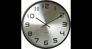 Karlsson Maxiemus Numbers wandklok - metaal/mat zwart - 60cm