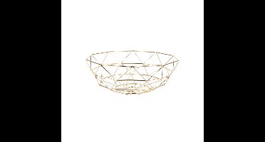 Basket Diamond Cut large iron gold plated