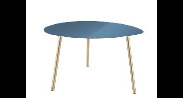 Bijzettafel Ovoid Enamel, Blauw (Small)