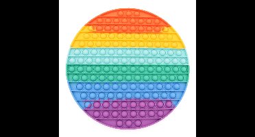 XXL POP IT® Fidget, Rond, Regenboog