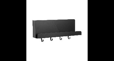 Perky Wandorganizer/Kapstok - Zwart