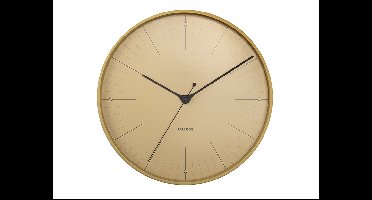 Karlsson Index Wandklok Mosterdgeel -Ø 40 cm