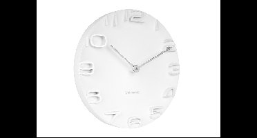 Karlsson On The Edge Wandklok, Wit (42CM)