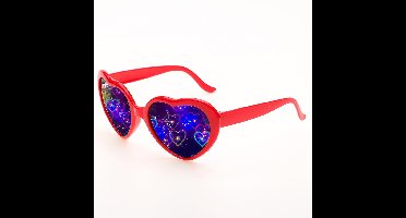 Hartvormige Zonnebril Met 3D Effect