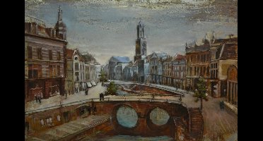 Amsterdam, Oudezijds Voorburgwal - 3D Metaal Schilderij
